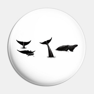 Whale flukes for whale lovers Pin