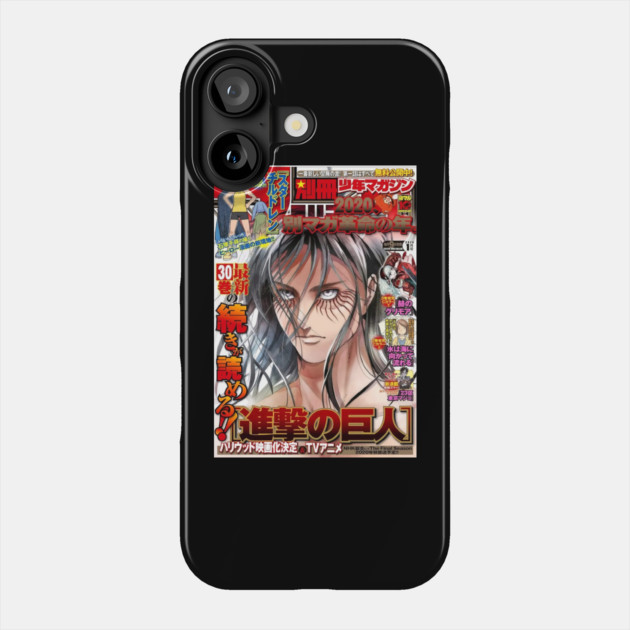 Attack on tittan Magazine Phone Case by James Bates