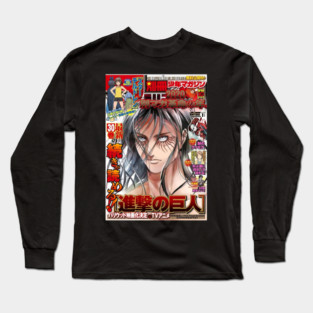 Attack on tittan Magazine Long Sleeve T-Shirt