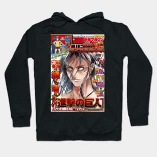 Attack on tittan Magazine Hoodie