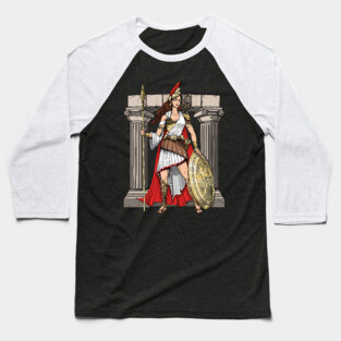 Greek Goddess Athena Baseball T-Shirt