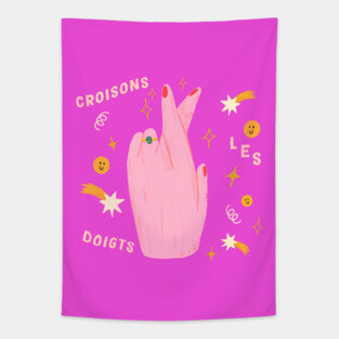 Fingers crossed Tapestry