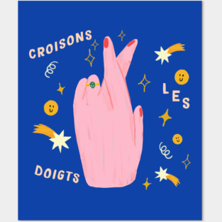 Fingers crossed Posters and Art