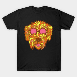 Cool Cockapoo in Browns and Yellows T-Shirt