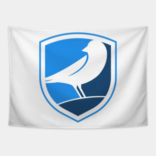 Blue Canary Logo Tapestry