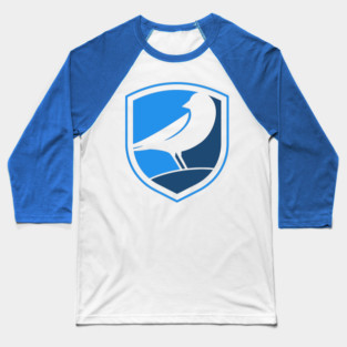 Blue Canary Logo Baseball T-Shirt
