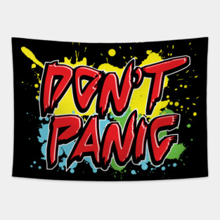 Don't Panic, Hitchhiker's Guide To The Galaxy Quote Tapestry