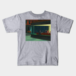 Nighthawks, Edward Hopper, Night Owl, Classic Painting Kids T-Shirt