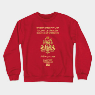 Cambodian passport Crewneck Sweatshirt