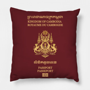 Cambodian passport Pillow