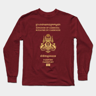 Cambodian passport Long Sleeve T-Shirt