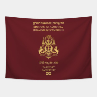 Cambodian passport Tapestry
