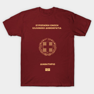 Greece passport T-Shirt