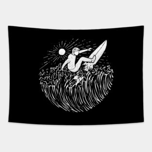 Surf and Shine (for Dark Color) Tapestry