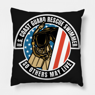 US Coast Guard Rescue Swimmer Pillow