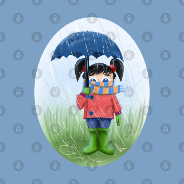 LITTLE GIRL WITH UMBRELLA by droidmonkey