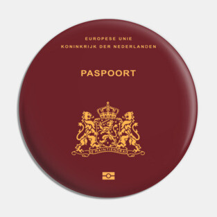 Netherlands passport Pin