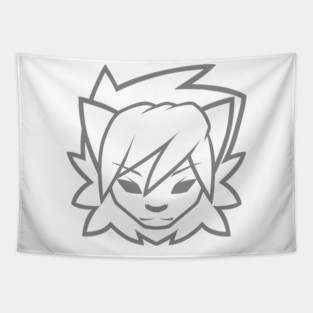 Leongon Gray Logo Tapestry