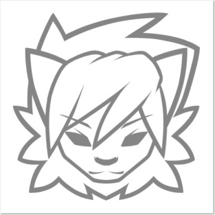 Leongon Gray Logo Posters and Art