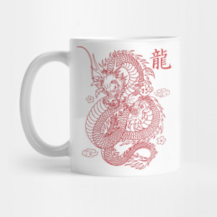 neon dragon Mug
