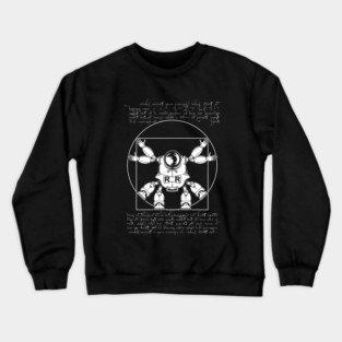 Vitruvian ribbon (white) Crewneck Sweatshirt