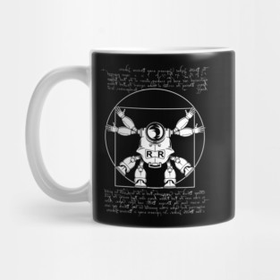 Vitruvian ribbon (white) Mug