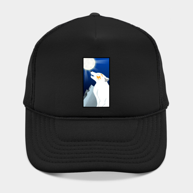 WOLF HOWLING TO THE MOON by droidmonkey