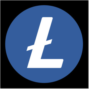 Litecoin ltc Crypto coin Crytopcurrency Posters and Art