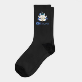 Litecoin ltc Crypto coin Crytopcurrency Socks