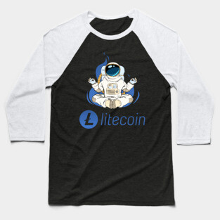 Litecoin ltc Crypto coin Crytopcurrency Baseball T-Shirt