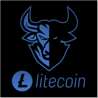 Litecoin ltc Crypto coin Crytopcurrency Posters and Art