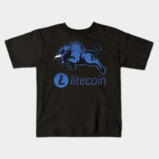 Litecoin ltc Crypto coin Crytopcurrency Kids T-Shirt