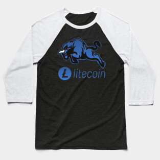 Litecoin ltc Crypto coin Crytopcurrency Baseball T-Shirt