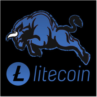 Litecoin ltc Crypto coin Crytopcurrency Posters and Art