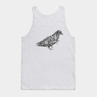 Steampunk Pigeon Tank Top