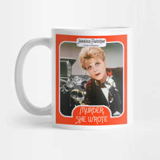 Jessica Fletcher Trading Card ))(( Murder She Wrote Fan Art Mug