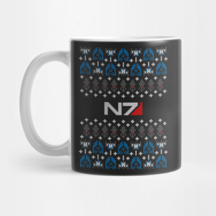 Ugly Mass Effect Christmas Sweater Mug