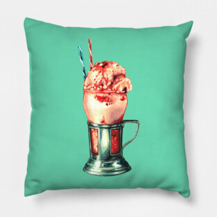 Strawberry Milkshake Pillow
