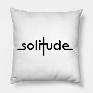 solitude for white Pillow