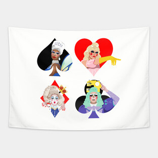 Top 4 from Drag Race UK Tapestry