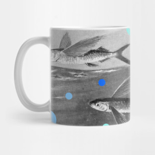 Flying fish over the ocean Mug