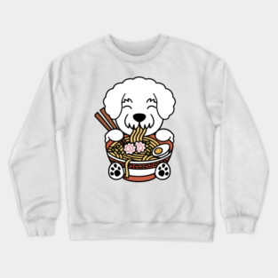 Bichon Frise Instant Ramen Crewneck Sweatshirt