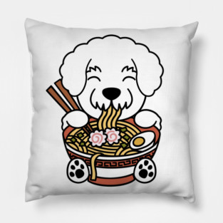 Bichon Frise Instant Ramen Pillow