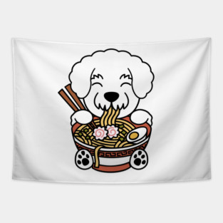 Bichon Frise Instant Ramen Tapestry