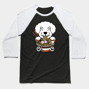 Bichon Frise Instant Ramen Baseball T-Shirt