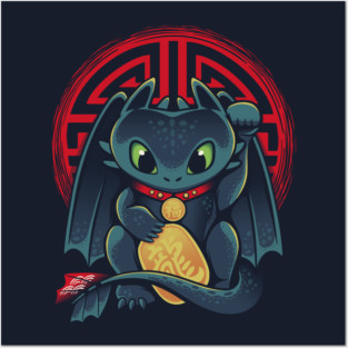 Maneki Dragon Posters and Art