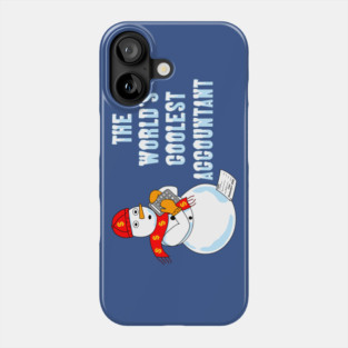 World's Coolest Accountant White Text Phone Case