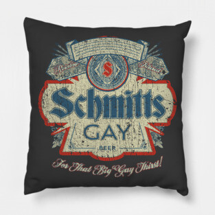 Schmitts Gay Beer 1991 Pillow