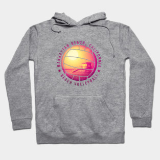 Beach Volleyball - Manhattan Beach Hoodie