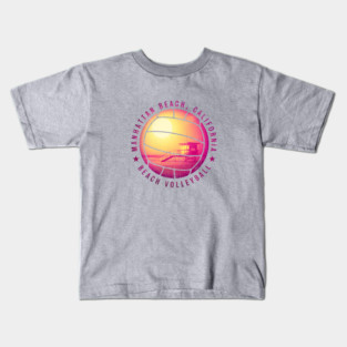 Beach Volleyball - Manhattan Beach Kids T-Shirt